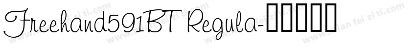 Freehand591BT Regula字体转换